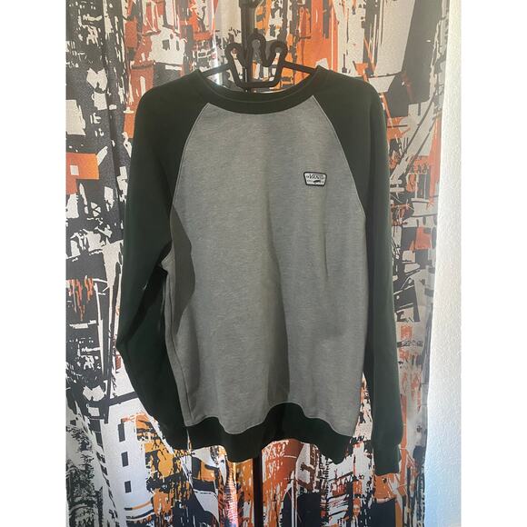 VANS Other - VANS 'RUTLAND III' SWEATSHIRT - GREY/DARK GREEN Size Medium